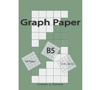 B5 Graph Paper 1mm - 5mm: 5x5 Grid | 50 Sheets | Size 17.6 x 25 cm - 6.9 x 9.8 in | Both Sided | 1/5 Thin 1/10 Thick Line | 100 Pages | For Plotting Graph - Engineering Drawing - Math