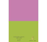 B5 Grid Composition Graph Paper Notebook "Lime & Pink" for math, graphing, writing and more, Size 7 x 10 in, 120 Pages: Useful for adults, students, ... Office, College or Personal use. Lovely Gift