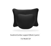 (B5) High-quality leather Headrest and Lumbar Support Neck Pillow For Tesla