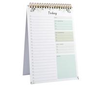 B5 To Do List Notebook, Tear-off 52 Sheets Things To Do Today Notepad, 10.2x6.3In Printed Daily Planner To-do List Pad, Coiled Undated Schedule Checklist for Home Office Teacher Work Supplies, Green