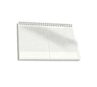 B5 Top Section Notebook 120 Pages Wirebound Layout for Class Notes, Study Review, Meeting Records, Daily Planning Study Notebook Meeting Note Pad Section Writing Top Opening Memo Book Lecture