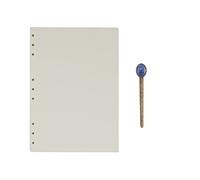 B5 White Loose Leaf Paper Refills 9-Ring Refillable Paper 80 Sheet