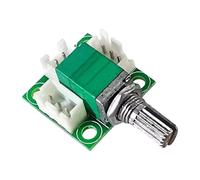 B50K 2-Channel Volume Control Potentiometer with Sealed Structure Built-in Switches & Adapters Leads Board ABS Volumes Control Board with Adapters Leads