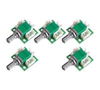 B50K 2-Channel Volume Control Potentiometer with Sealed Structure Built-in Switches & Adapters Leads Board Stereo Potentiometer Adapters Board with Leads Wire