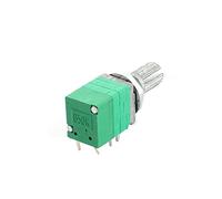 B50K 50K Ohm 6mm Knurled Shaft 7mm Thread 8Pin Through Hole Mount Rotary Adjustable Potentiometer Switch