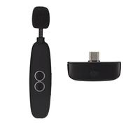 B56 Wireless Lavalier Microphone, Ultra Low Latency Built in Noise Cancelling Chip Lavalier Microphone, Smart Wireless Microphone for Outdoor Live Broadcasting Interview Recording Video Recording