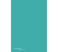 B6 Custom Notebook 4.87x7 inches, 5mm Square Grid/Graph paper, Teal Soft-touch cover: 104 Numbered pages, 52 Sheets - Notebooks by Crispy Minimalist
