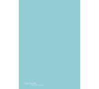 B6 Custom Notebook 4.87x7 inches, Unlined/Plain paper, Pastel Teal Soft-touch cover: 104 Numbered pages, 52 Sheets - Notebooks by Crispy Minimalist