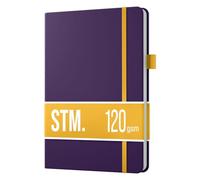 B6 Dotted Journal (120gsm) by Scribbles That Matter - Create Your Perfect Bullet Bujo Journal on Ultra-Thick No Bleed Paper - Hardcover Notebook - Pro Version - Aubergine