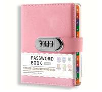 B6 Password Notebook with URL and Phone Book for Secure Memo Writing Coded Notebook