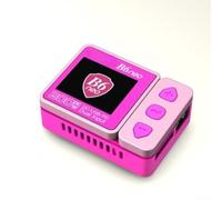 B6neo 6-Port 1S Battery Charging Hub for LiPo LiFe Li-ion Packs, 2A Max Current with BT2.0 PH2.0 Options, Works with B6neo B6ACneo Chargers, Gray(pink)