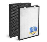 B7 Fresh Replacement Filter Compatible with Alen BreatheSmart 75i Air Purifier, H13 Fresh Activated Carbon Filter, Part B7-Fresh Fits B7-MP-Pet B7-Pure,2 Pack