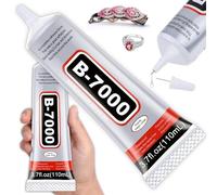 B7000 Super Glue,110ML Glue Multi Functional Glue Transparent Paste Adhesive Multi-Function Repair Glues Suitable for Phone Jewelry Glass Wood Metal Fabric (110ML-1pcs)
