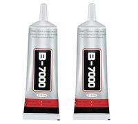 B7000 Super Glue | Transparent Multi-Function Adhesive for Phone, Jewelry, Glass, Wood, Metal, Fabric Repair | Shoe Glue (15ml 2-Pack)