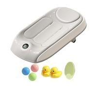 Ba-by Bath Seat - Bath Seat with Temperature Sensor, Three-Level Height Adjustable Bath Chair for , Sturdy Bath Aid for Safe Washing, Accessories for Children, Home, Travel, Hot