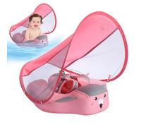 Ba-by Floats For Pool With Canopy, Non-Inflatable Todd-ler Pool Float, Removable Sun Protection Canopy Float, Avoid Waterproof Skin-Friendly Swim 3-24 Months