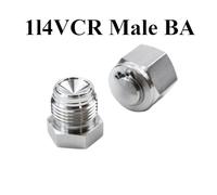 BA Or EP Grade 1/8" 1/4" 3/8" 1/2" 3/4" 1" VCR Male Plug Female End Cap SUS 316L Stainless Steel Water Gas Oil(1l4VCR Male BA)