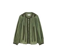 Ba&Sh Mona embroidered long-sleeved shirt - Green 0-1-2