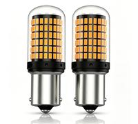 BA15S P21W LED Bulbs 1156 Amber for Front and Rear Turn Signal Lamps | 1156 BA15S 3014 144SMD Super Bright for Backup Light Replacement, DRL, Daytime Running Light, Rear Fog Lamp, Interior Lights