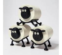 Baa-rilliant Black Sheep Fun Toilet Roll Holder - Pack of 3 Sheep
