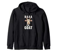 BAAA I'M Goat Playful Goat Zip Hoodie