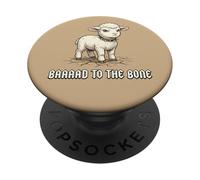 Baaaad To The Bone Lamb Punk Sheep PopSockets Adhesive PopGrip