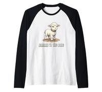 Baaaad to The Bone Lamb Punk Sheep Raglan Baseball Tee