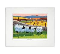 'Baaad Girls' Mounted Print by Thomas Joseph - Sheep Art