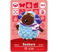 Baabara - Nintendo Animal Crossing Happy Home Designer Amiibo Card - 292