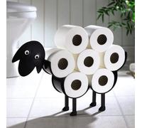 Baabara The Sheep Toilet Paper Or Towel Holder - Freestanding Metal Novelty Loo Roll Bathroom Stand H32 X W50 X D10Cm