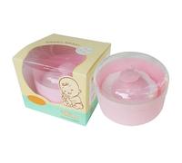 baabeash Baby Powder Puff and Container,Dusting Loose Powder Box - Sponge Storage Case for New Parents Babysitters Pediatric Nurses Nursery Bath Time Travel Caregivers Home