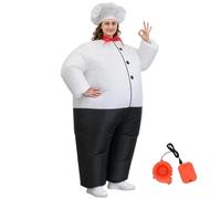 baabeash Blow Up Chef Costume Halloween Cooking Party Dress up Suit