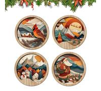 baabeash Boho Bathroom Wall Art, Rustic Wooden Wall in Bohemian Style, Aesthetic Spacing for Garden, Living Room, Country House, Indoor and