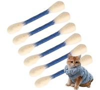 baabeash Cotton Swab Cat Toy, Felt Kitten Teething Stick For Teeth Cleaning & Gum Massage, Soft Durable Pet Interactive Toy For Indoor Home, Outdoor Yard, Park Exercise Training