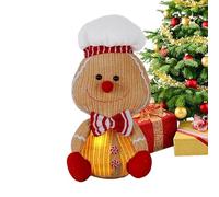baabeash Gingerbread Decoration, Luminous Doll-like Cute Decoration, Christmas Decoration Figure for Home, Living Room, Party, Holiday, School, Farmhouse, Hotel, Business, Office
