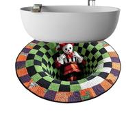 baabeash Halloween Door Mat Non-Slip Optical Illusion Rug Decor | Decorative Floor Mat for Halloween Holiday Festival Indoor Apartment Game Room Kitchen Bedroom Entrance Study