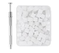 baabeash Nail Design, Pack of 200 Nail Brush Sponges with Gripping Pen, Manicure Smudging Tool for Women, Women, Mothers, Daughters, Girlfriends