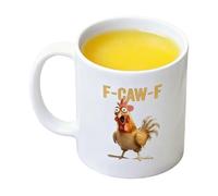 baabeash Rooster Coffee Mugs, Funny Meme Rooster Milk Mugs Tea Cups for Chicken Lover Gift, Fun Ceramic Cup with Handle, Animal Themed Ceramic Mug with Ergonomic Handle, Cute Chicken Coffee Cup