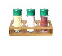 baabeash Shot Glass Tray Holder, Wooden Beer Glass Stand, Storage for Drinks Bottles with 3 Holes, Serving Tray for Home, Kitchen, Restaurant, Living Room, Bar, Party