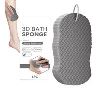 baabeash Shower Sponge, Body Sponge Made of Loofah for the Shower for Women, Gentle Loofah Bath Accessories for Men, Women, Teenagers, Children, Cleaning, Home, Hotel, Living Room