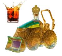 baabeash Spirits Bottle, 3D Tractor Wine Bottle Carafe as Ornament and Decoration for Home Bar Whiskey Lovers Family Display Case and Men