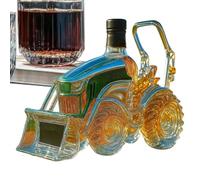 baabeash Tequila Carafe - 3D Wine Decanter in Tractor Shape | Carafe as Ornament and Decoration for Home Bar Whiskey Lovers Family Display Case and Men