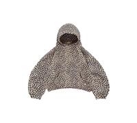 BAAFCL Oversized Leopard Print Hoodie for Women, Cheetah Pattern Streetwear, 2000s Pullover Sweatshirt, Hooded Y2K Graphic Hoodie(M,Top)