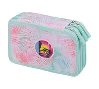 Baagl 3 Compartment Pencil Case for Boys Girls School Pencil Case for Stationery School Supplies Pencil Case Pencil Case for School, Sunset, Colourful, playful, modern, practical