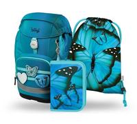 Baagl Airy Plus School Bag Set 3 Pieces 25 L from 130 cm, Butterfly, L, Casual