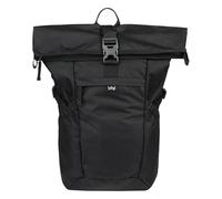 Baagl Backpack Women Men - Rolltop Backpack Waterproof with Laptop Compartment - Ergonomic Roll Daypack for Work, University, City & Leisure - Modern Roller Backpack, 29 L, black, L