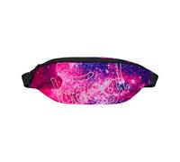 Baagl Bum Bag for Kids - Belt Bag for Boys, Girls, Teenagers - Stylish Shoulder Bag, Neck Pouch Made of Durable Material with 2-Way Zip, Galaxy, Fashion