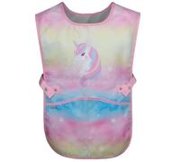 Baagl Children's Apron Girls Boys Cooking Apron - Rainbow Unicorn
