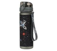 Baagl Children's Drinking Bottle, Leak-Proof Water Bottle, 500 ml, School and Sports Football Bottle for Boys and Girls, Tritan, Casual Drinks Bottle, School Drinking Bottle (Pixel Space)