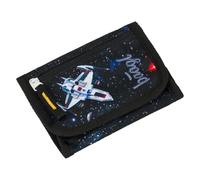 Baagl Children's Neck Pouch - Wallet for Boys - Purse, Mini Purse, Change Coin Purse, Pixel Space